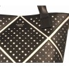 Tosca Blu Zoe shopping bag bicolor in pvc forato con tracolla 