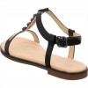 Clarks Bay Blossom sandalo donna basso in vernice nera con applicazioni
