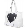 Tosca Blu Joel borsa Shopping bag grande da donna due amnici con patch cuore
