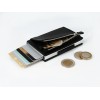 Ögon Designs portafoglio portacarte e monete RFID in pelle e alluminio
