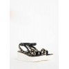Gaudi sandalo da donna in materiale sintetica con borchie
