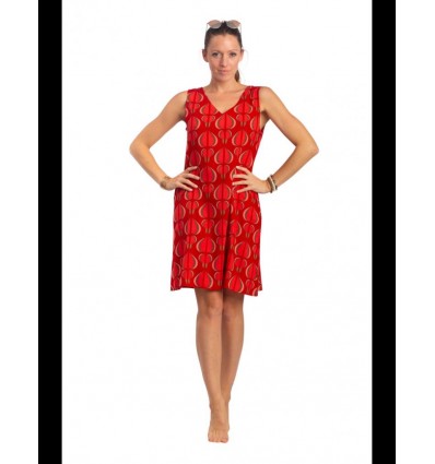 Terre Rouge vestito da donna in cotone stampato