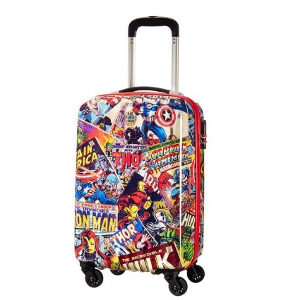 American Tourister Marvel Legends trolley cabina stampato spinner 4 ruote 55 20 cm